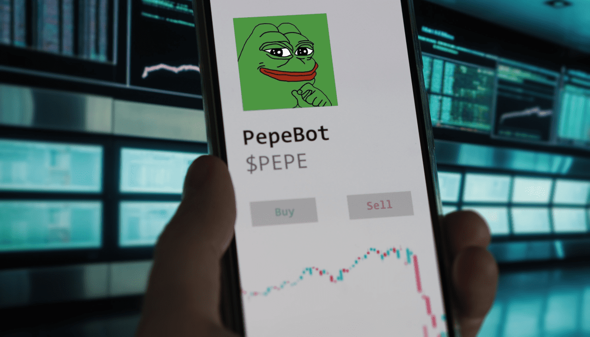 Pepe crypto al 50% gedaald sinds all-time high