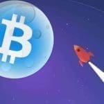 Bitcoin prijs naar de maan