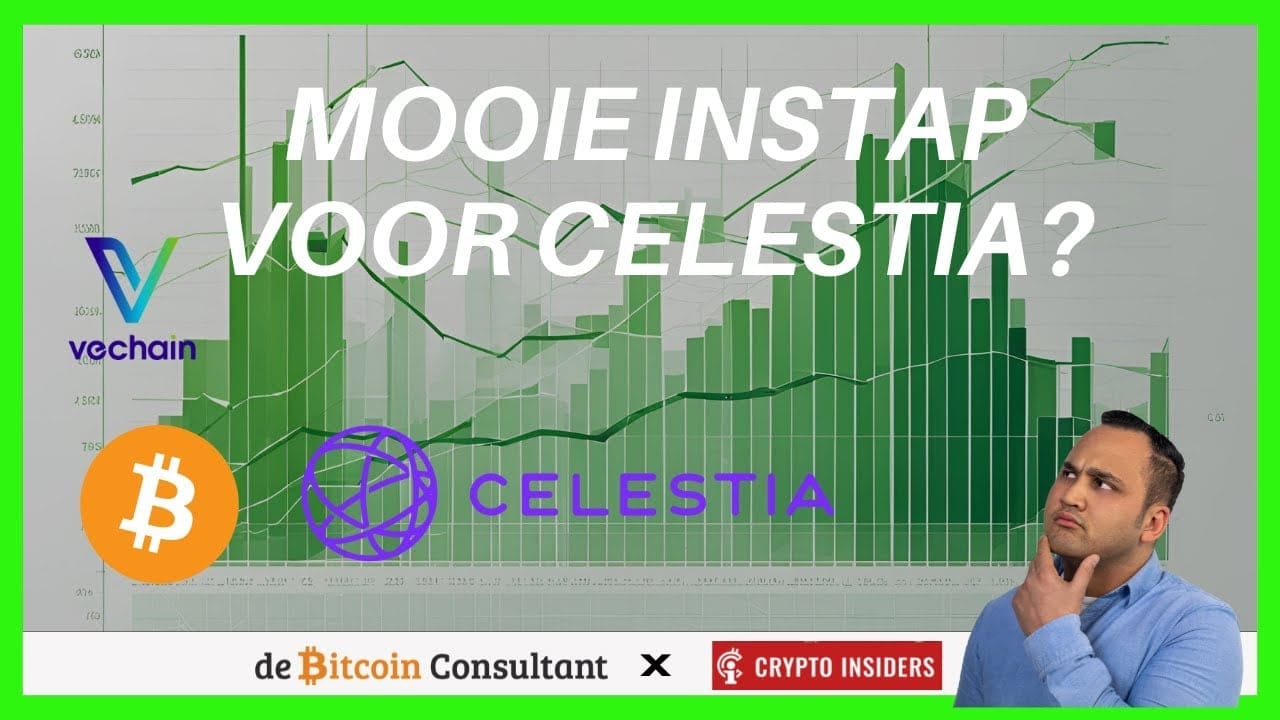 Gaat Celestia richting target? + Vechain en een korte blik op Bitcoin!