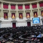 Een foto van het Argentijnse Parlement in de hoofdstad, Buenos Aires